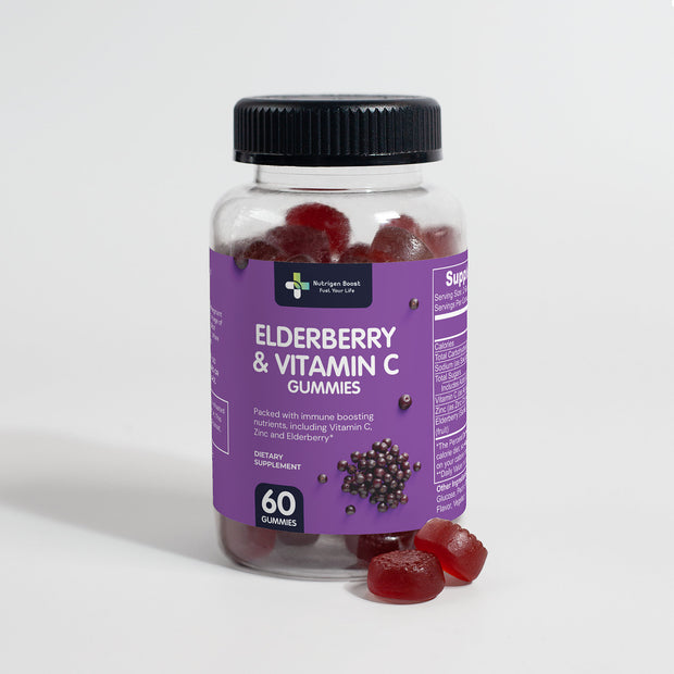 Elderberry & Vitamin C Gummies - Nutrigen Boost