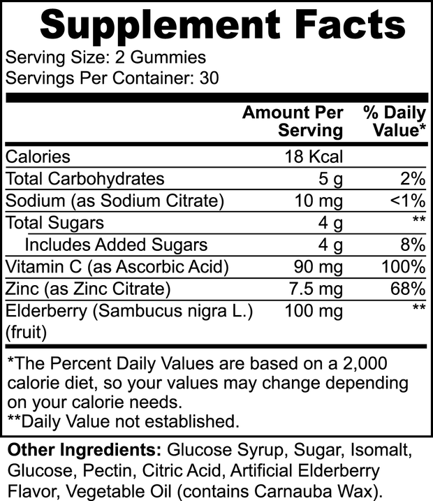 Elderberry & Vitamin C Gummies - Nutrigen Boost