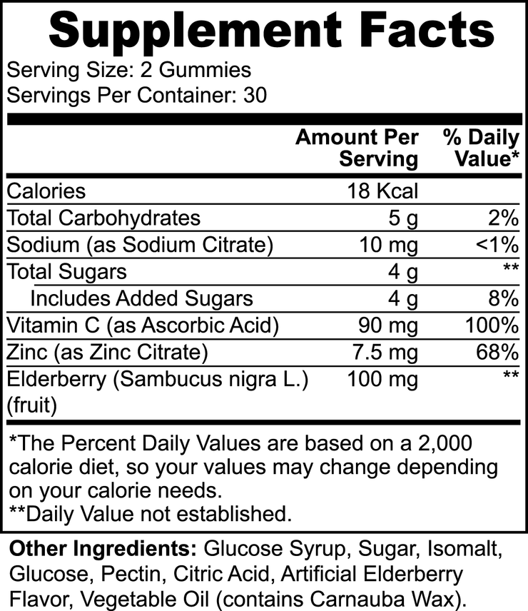 Elderberry & Vitamin C Gummies - Nutrigen Boost