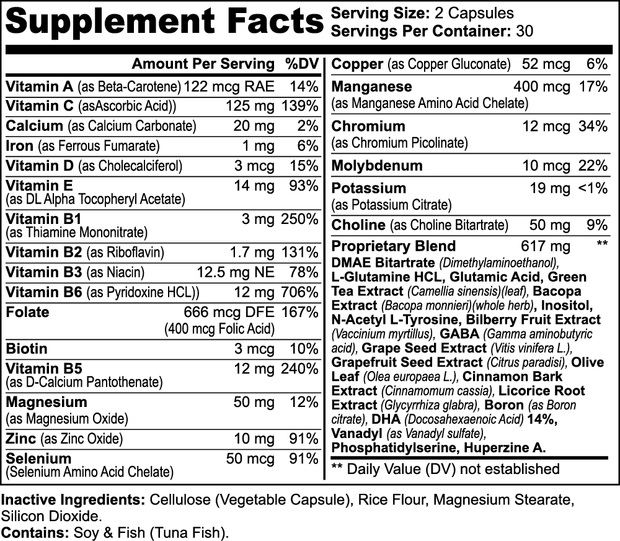 Nootropic Brain & Focus Formula - Nutrigen Boost